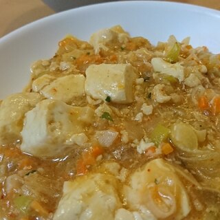 野菜をプラス！麻婆豆腐